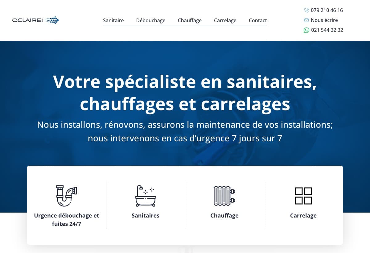 Home page of oclaire.ch